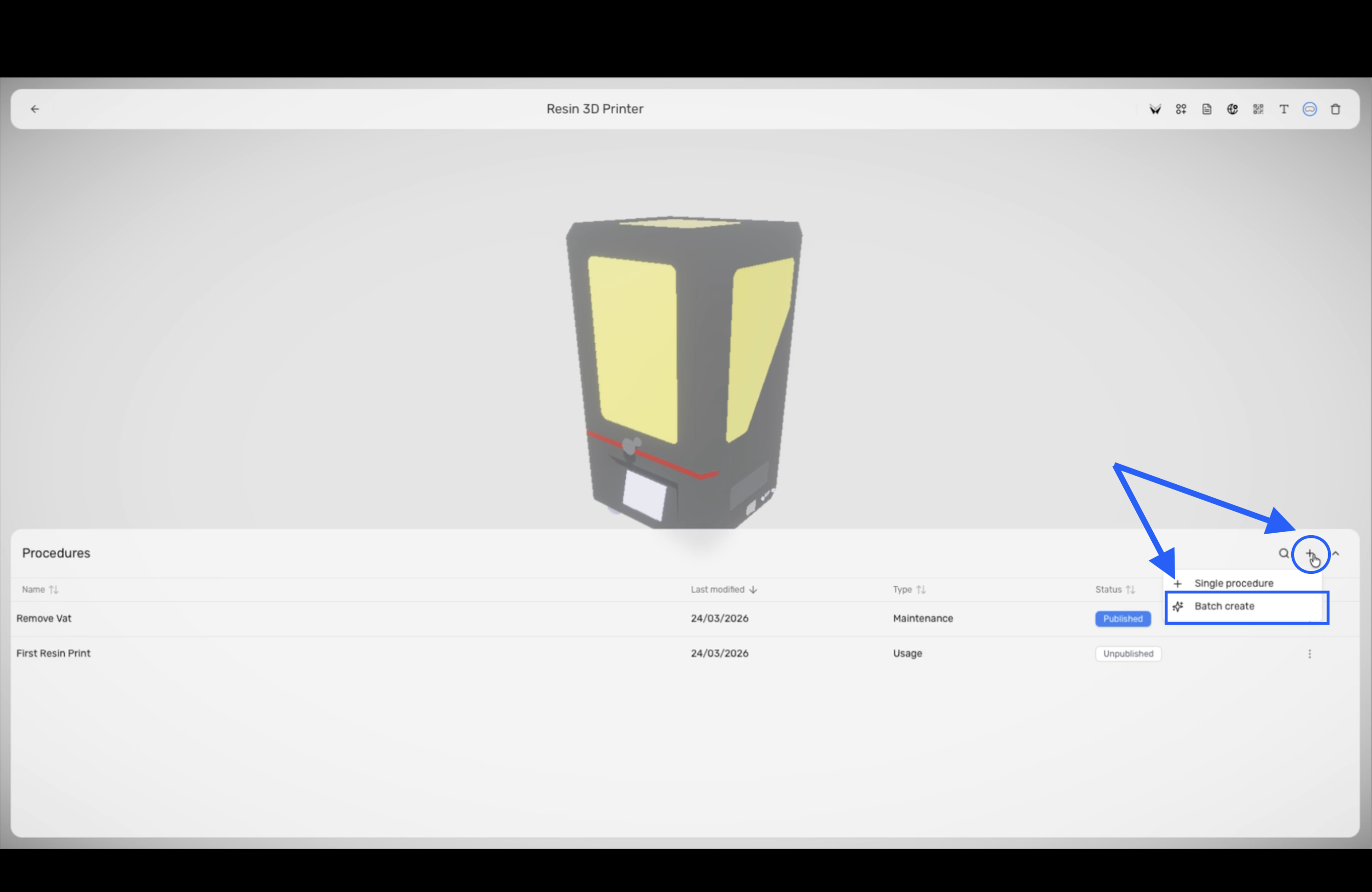 Suggested Procedures dialog